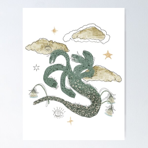 Item preview, Ghidorah. Mythical animals art. designed and sold by Tayastore.