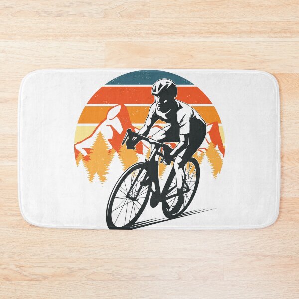 Item preview, Cycling Design with Mountain Background Badge Logo designed and sold by Peekonet.