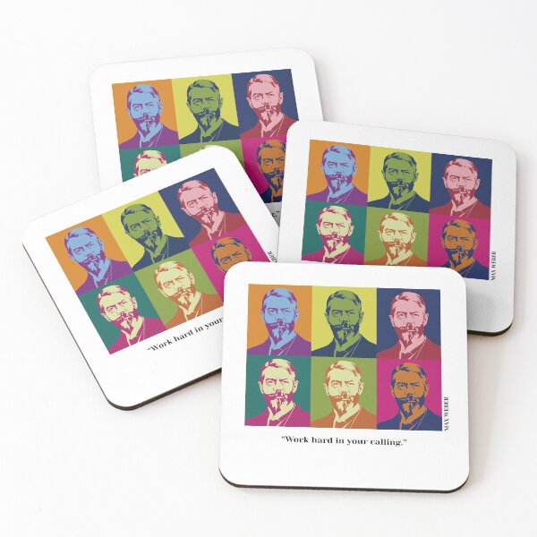 Item preview, pop art philosopher, pop art Max Weber quotes, Work hard in your calling(gothic) designed and sold by challengecafe.