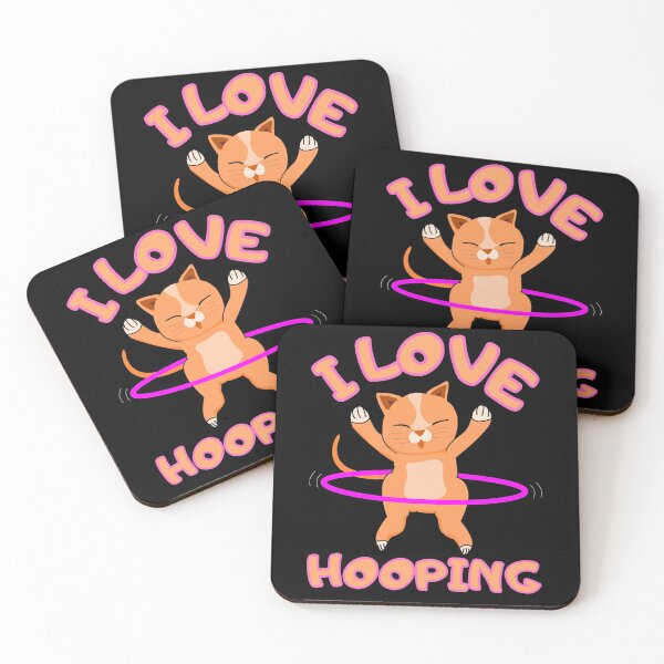 Item preview, I love hooping - cat designed and sold by Luna Garcia.