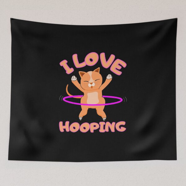 Item preview, I love hooping - cat designed and sold by Luna Garcia.