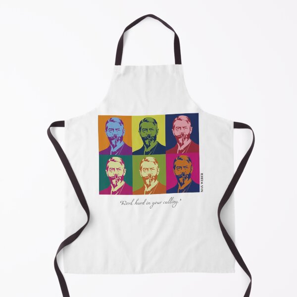 Item preview, pop art philosopher, pop art Max Weber, quotes, Work hard in your calling(handwriting) designed and sold by challengecafe.