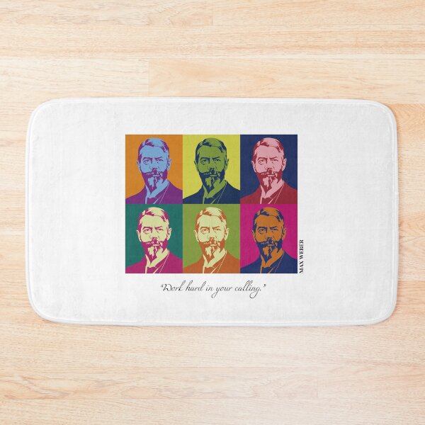 Item preview, pop art philosopher, pop art Max Weber, quotes, Work hard in your calling(handwriting) designed and sold by challengecafe.