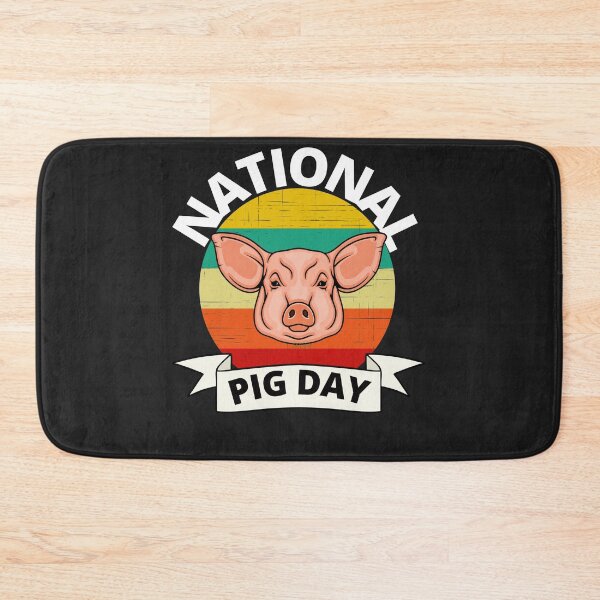 Item preview, NATIONAL PIG DAY, RUSTIC PIG, PIG HEAD, PIG FARMER,  designed and sold by R B Chrystal.