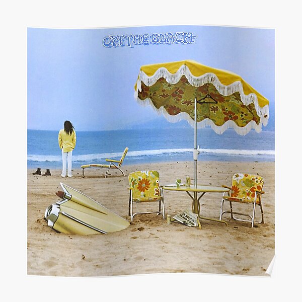Neil Young - Am Strand Poster