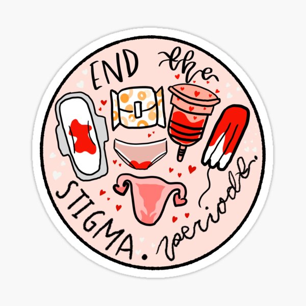 End the Stigma Menstrual Products Sticker
