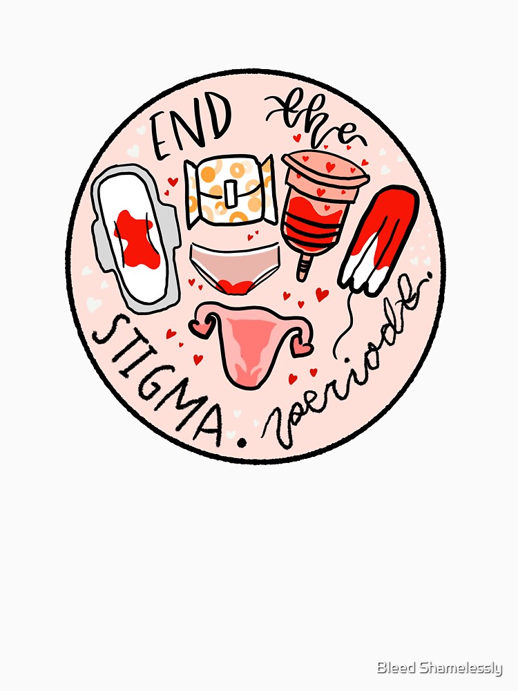 Thumbnail 7 of 7, Classic T-Shirt, End the Stigma Menstrual Products designed and sold by BleedShameless.