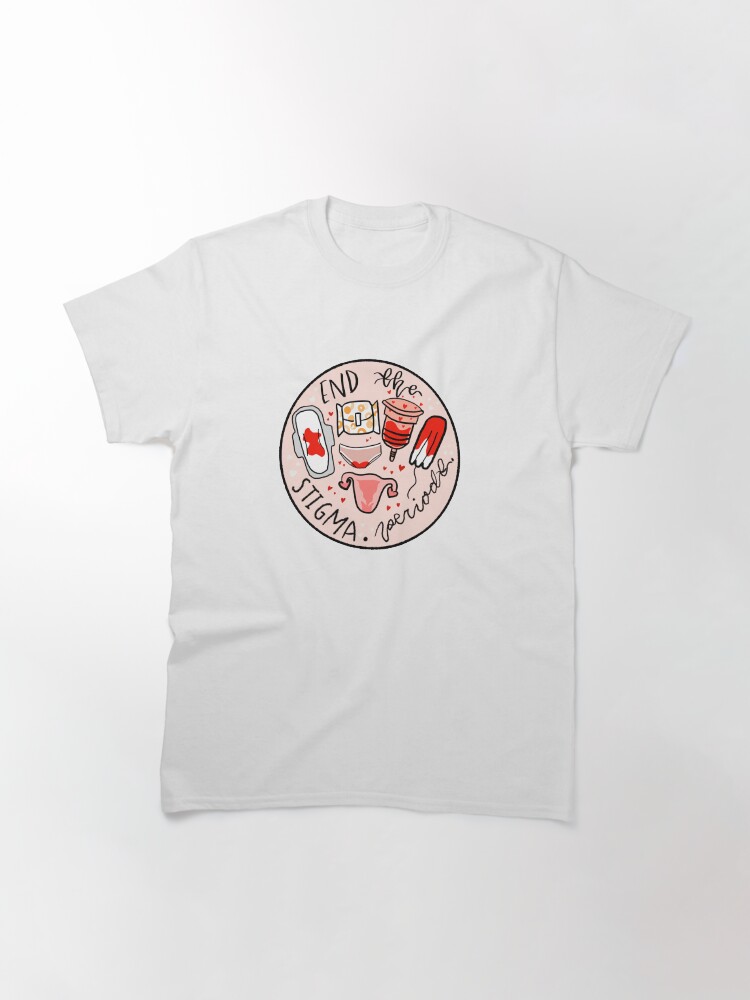 Thumbnail 3 of 7, Classic T-Shirt, End the Stigma Menstrual Products designed and sold by BleedShameless.