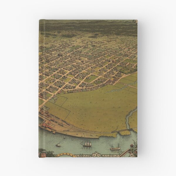 Item preview, Vintage Pictorial Map of Eureka California (1902) designed and sold by BravuraMedia.
