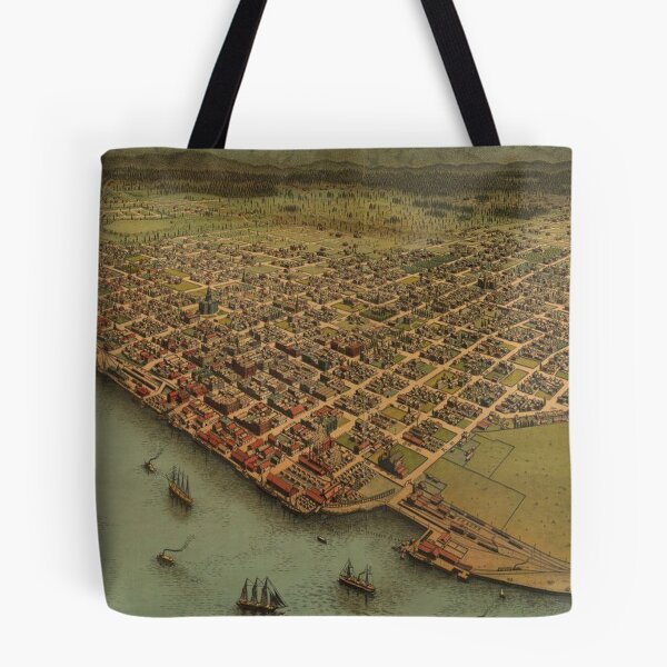 Item preview, Vintage Pictorial Map of Eureka California (1902) designed and sold by BravuraMedia.