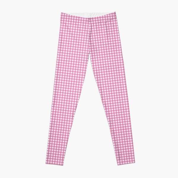 Disover baby pink gingham patterned | Leggings