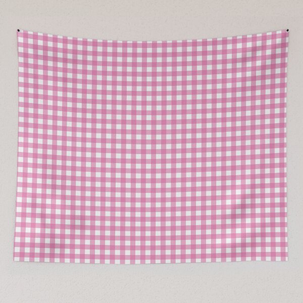 Item preview, baby pink gingham patterned designed and sold by ImagineKaye.