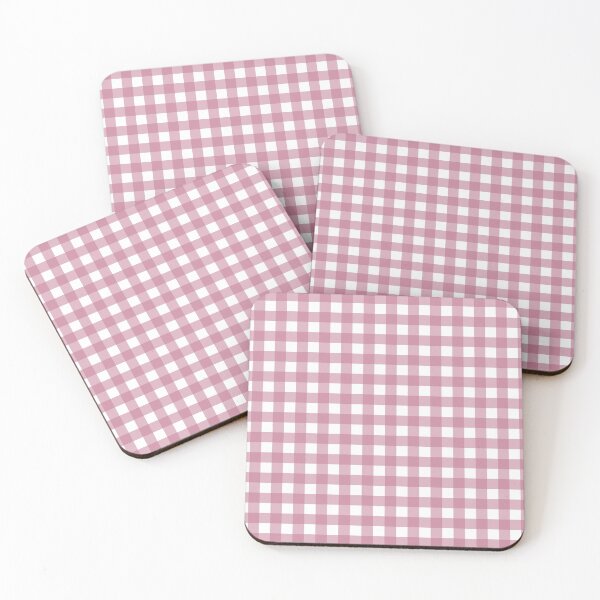 Item preview, rose pink gingham patterned designed and sold by ImagineKaye.