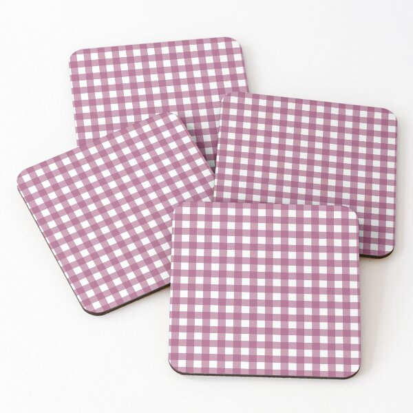 Item preview, deep muave gingham patterned designed and sold by ImagineKaye.