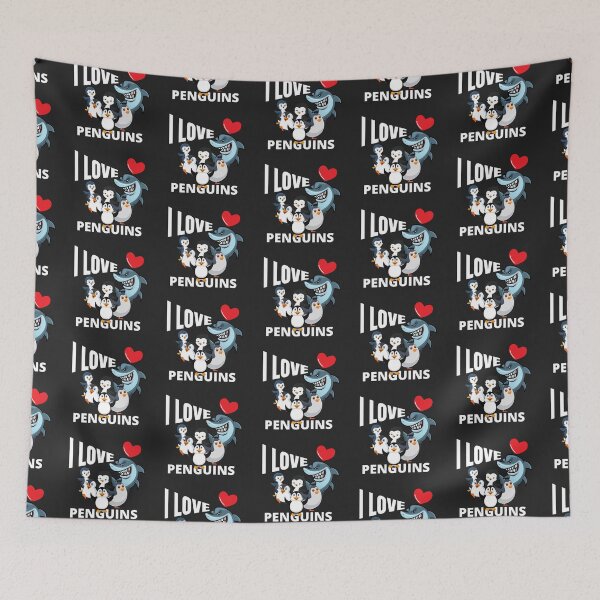 Item preview, I LOVE, PENGUINS, PENGUIN RUSH, HUNGRY SHARK, designed and sold by R B Chrystal.