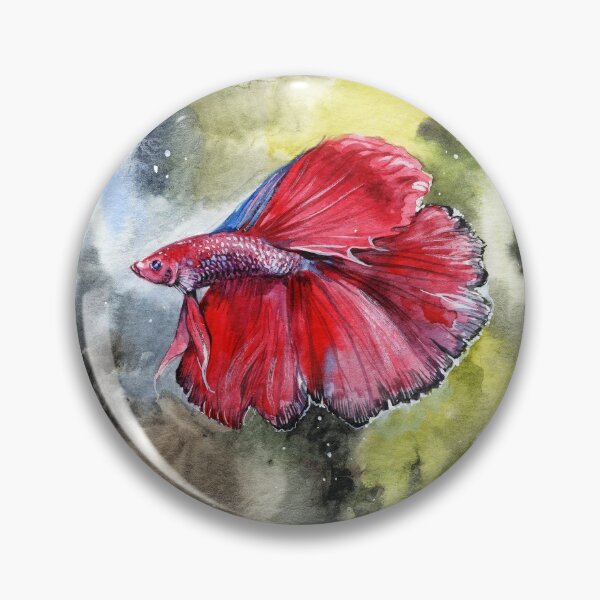 Item preview, Siamese fish on agreen background designed and sold by TinaPolyak.