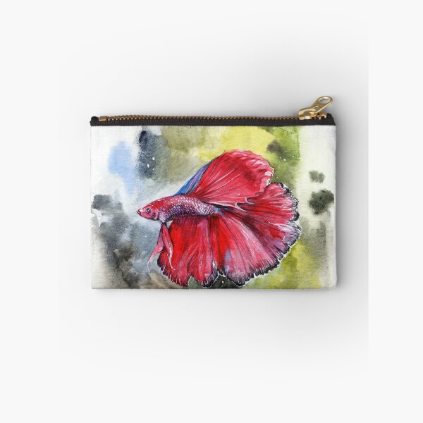 Item preview, Siamese fish on agreen background designed and sold by TinaPolyak.