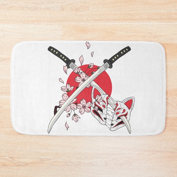 Item preview, Hand drawn Illustration Sword Japanese Style Mask designed and sold by Peekonet.
