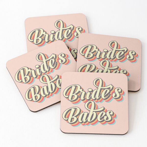 Item preview, Retro Brides Babes, Bachelorette Bridal Party Gifts for Bridesmaid Proposal designed and sold by Blok45.