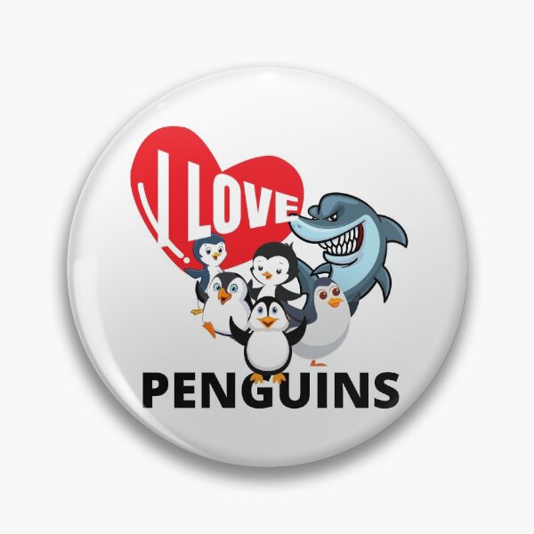 Item preview, I LOVE, PENGUINS, PENGUIN RUSH, HUNGRY SHARK, designed and sold by R B Chrystal.