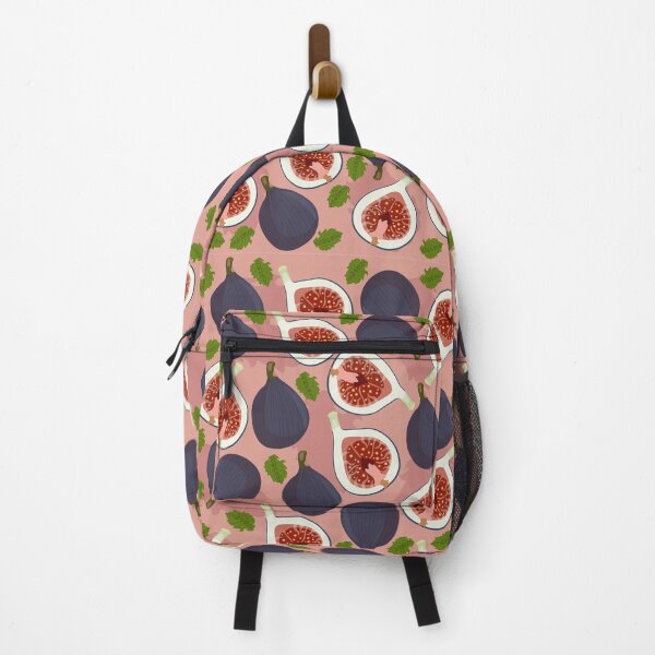 Item preview, A pattern of figs and leaves on a pink background. designed and sold by LionKsi89.