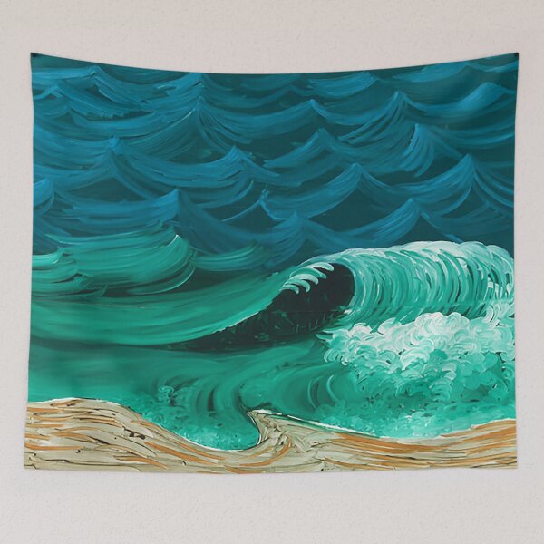 Item preview, a bigger wave sea painting designed and sold by janniebergnaum.