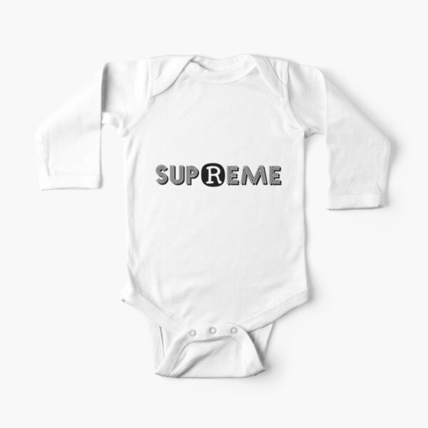 SUPREME Long Sleeve Baby One-Piece