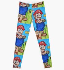 Tattooed Mario Leggings