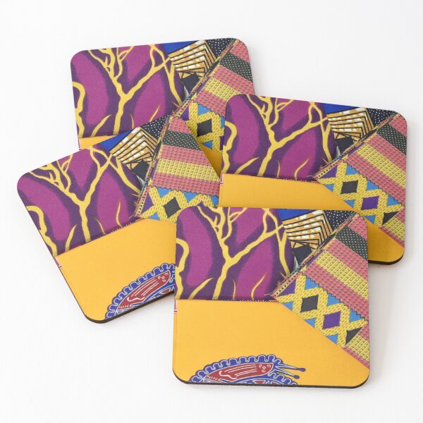 Item preview, African Fabric Patchwork Collage Art Patterns [#234] designed and sold by AfriStyleUK.