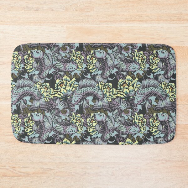 Item preview, Japanese style Seamless Color Pattern with Koi Carps designed and sold by Peekonet.