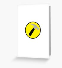 Captain Hammer logo Greeting Card