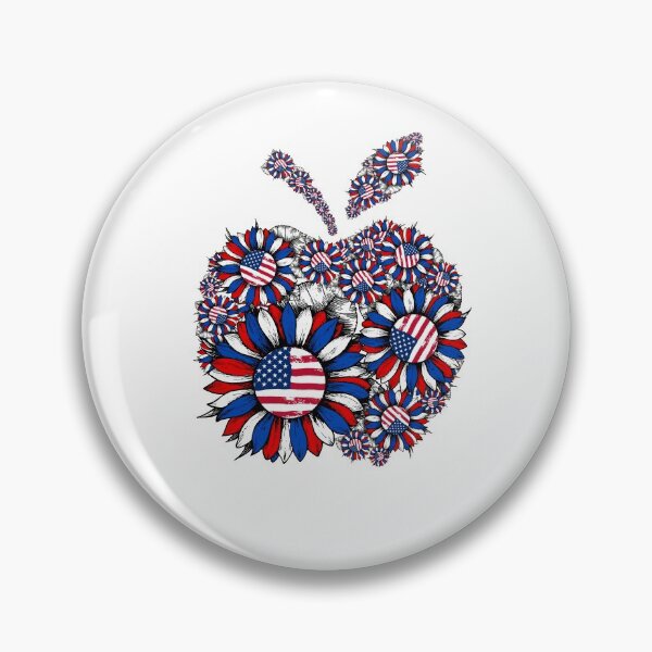 Item preview, Teacher Sunflower USA Flag TN designed and sold by SpecialGift79.