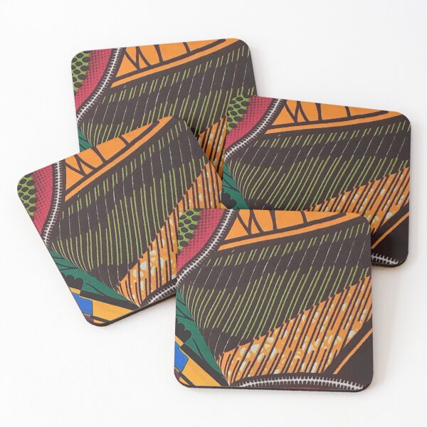 Item preview, African Fabric Patchwork Collage Art Patterns [#235] designed and sold by AfriStyleUK.