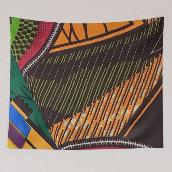 Item preview, African Fabric Patchwork Collage Art Patterns [#235] designed and sold by AfriStyleUK.