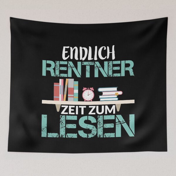Item preview, ENDLICH RENTNER ZEIT ZUM LESEN designed and sold by Spirit-Designs.