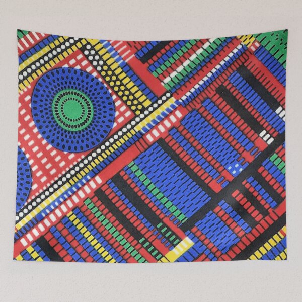 Item preview, African Fabric Patchwork Collage Art Patterns [#236] designed and sold by AfriStyleUK.