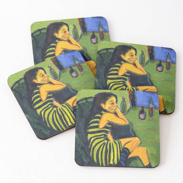 Item preview, Ernst Ludwig Kirchner - Female Artist (1910) designed and sold by HistoryRestored.