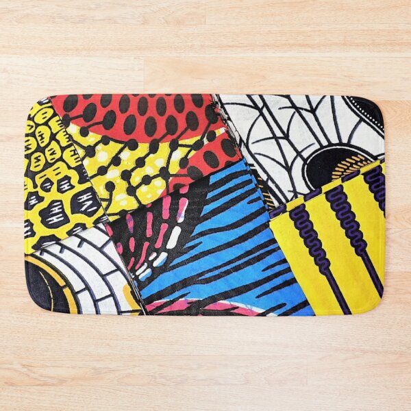 Item preview, African Fabric Patchwork Collage Art Patterns [#237] designed and sold by AfriStyleUK.