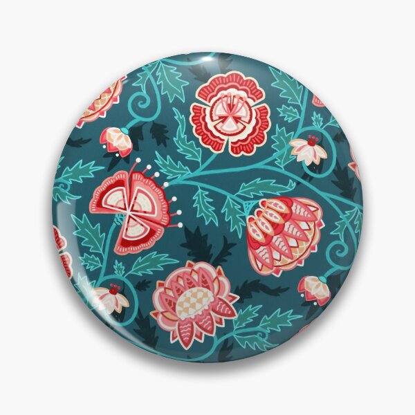 Item preview, Modern Indian Chintz - Pink & Mint designed and sold by TigaTiga.