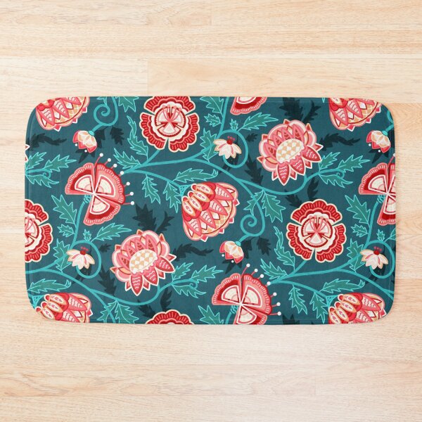 Item preview, Modern Indian Chintz - Pink & Mint designed and sold by TigaTiga.