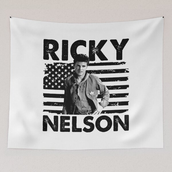 Item preview, Retro American Flag Ricky Nelson Music Gift designed and sold by VeronicaTromp.