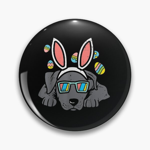 Item preview, Pitbull Bunny Ears Glasses Easter Eggs Cute Dog designed and sold by christinewats.