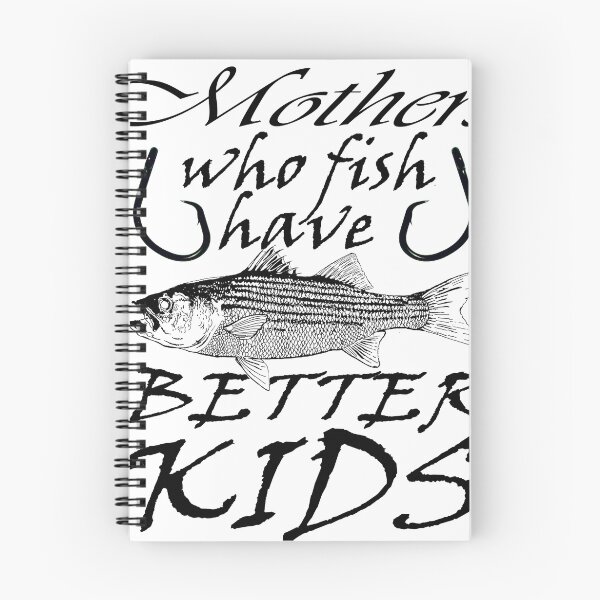 Item preview, Striped bass mothers who fish have better kids, t-shirt - girl fishing designed and sold by hookink.