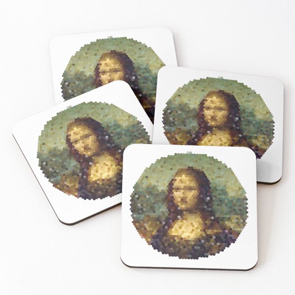 Artikelvorschau, Mona Lisa - Hexagon Pixel entworfen und verkauft von MisterSquid.