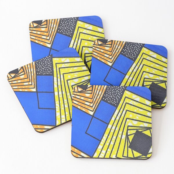 Item preview, African Fabric Patchwork Collage Art Patterns [#238] designed and sold by AfriStyleUK.