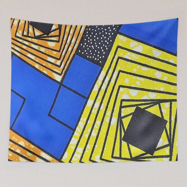 Item preview, African Fabric Patchwork Collage Art Patterns [#238] designed and sold by AfriStyleUK.