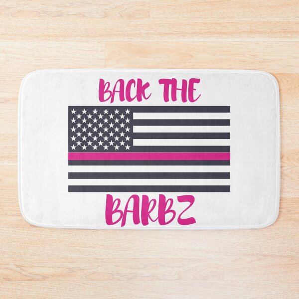Item preview, BACK THE BARBZ PINK WITH LOGO designed and sold by CaitU.