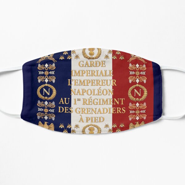 Drapeau napoléonien français "1er Garde Impériale" Masque sans plis