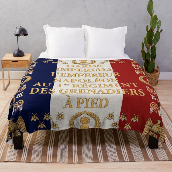 Napoleonic French "1er Garde Imperiale" flag Throw Blanket
