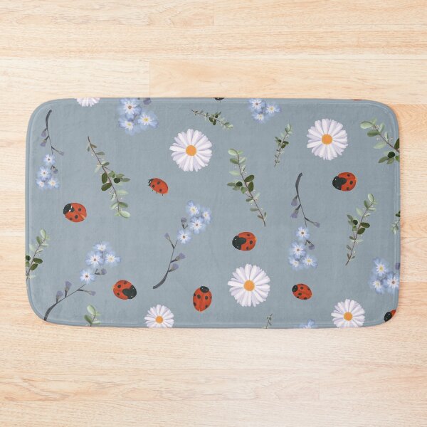 Item preview, Daisies and foliage in spring golden furnace insect on dark blue background vector graphic designed and sold by moman-24.